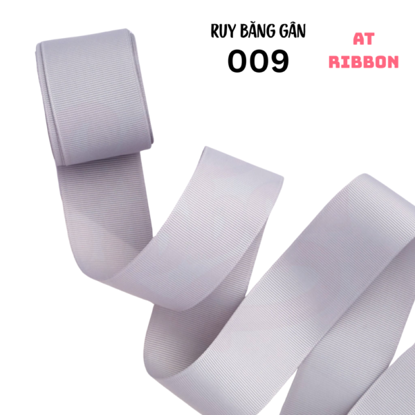 ruy băng gân 2 mặt tone trắng đen