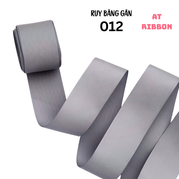 ruy băng gân 2 mặt tone trắng đen