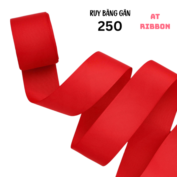 dây ruy băng gân tone đỏ mã 250